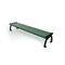 Frog Furnishings Green 8' Heritage Backless Bench with Black Frame PB 8GREBFHERBAC - alternate 1